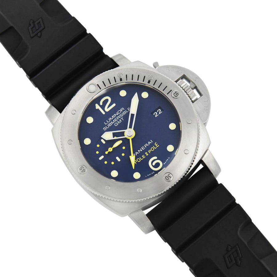 Panerai Luminor Submersible Blue Dial Rubber Ref PAM00719