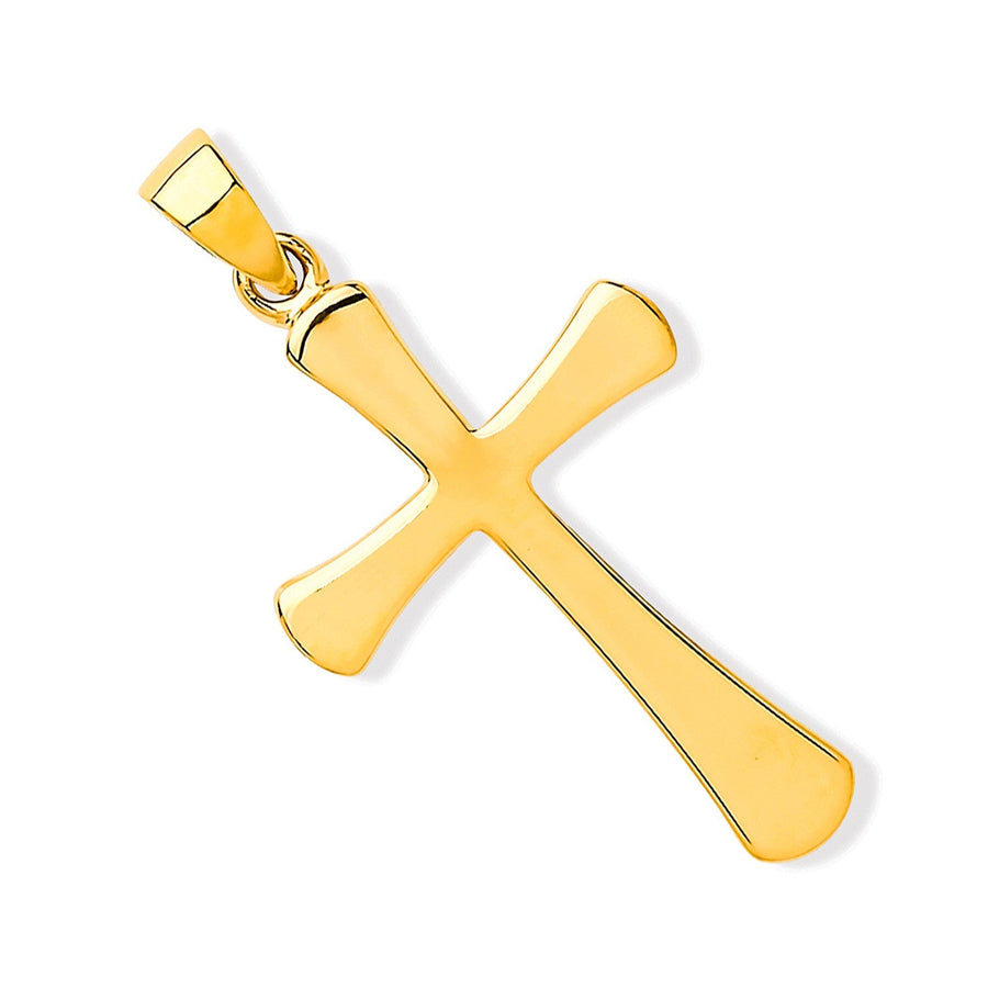 Pendant Cross Necklace in 9ct Yellow Gold - My Jewel World