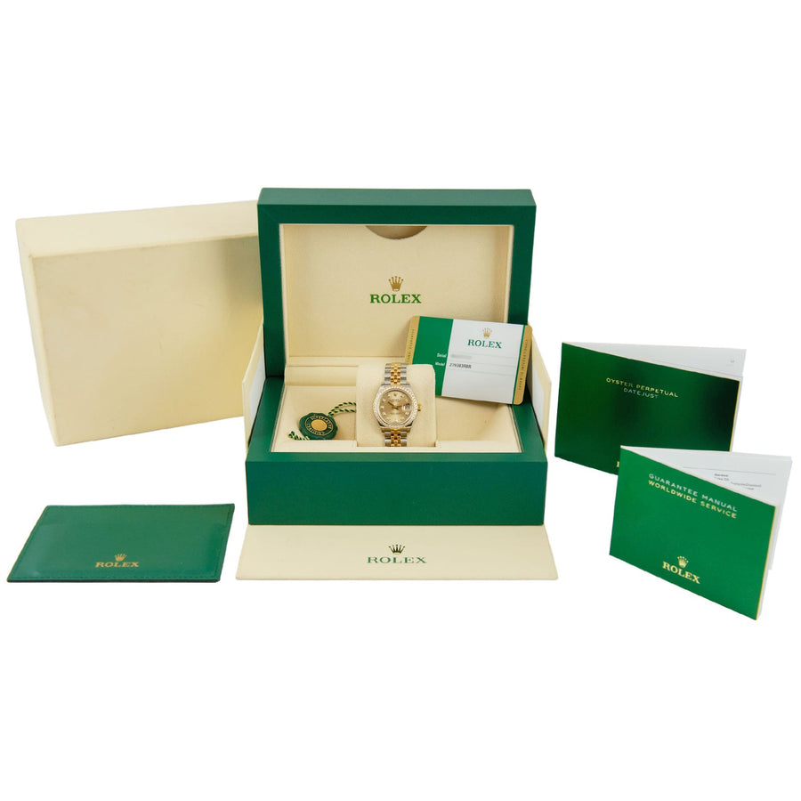 Pre-Owned Rolex DateJust Champagne Diamond Dial Bi-Metal Ref: 279383RBR - My Jewel World