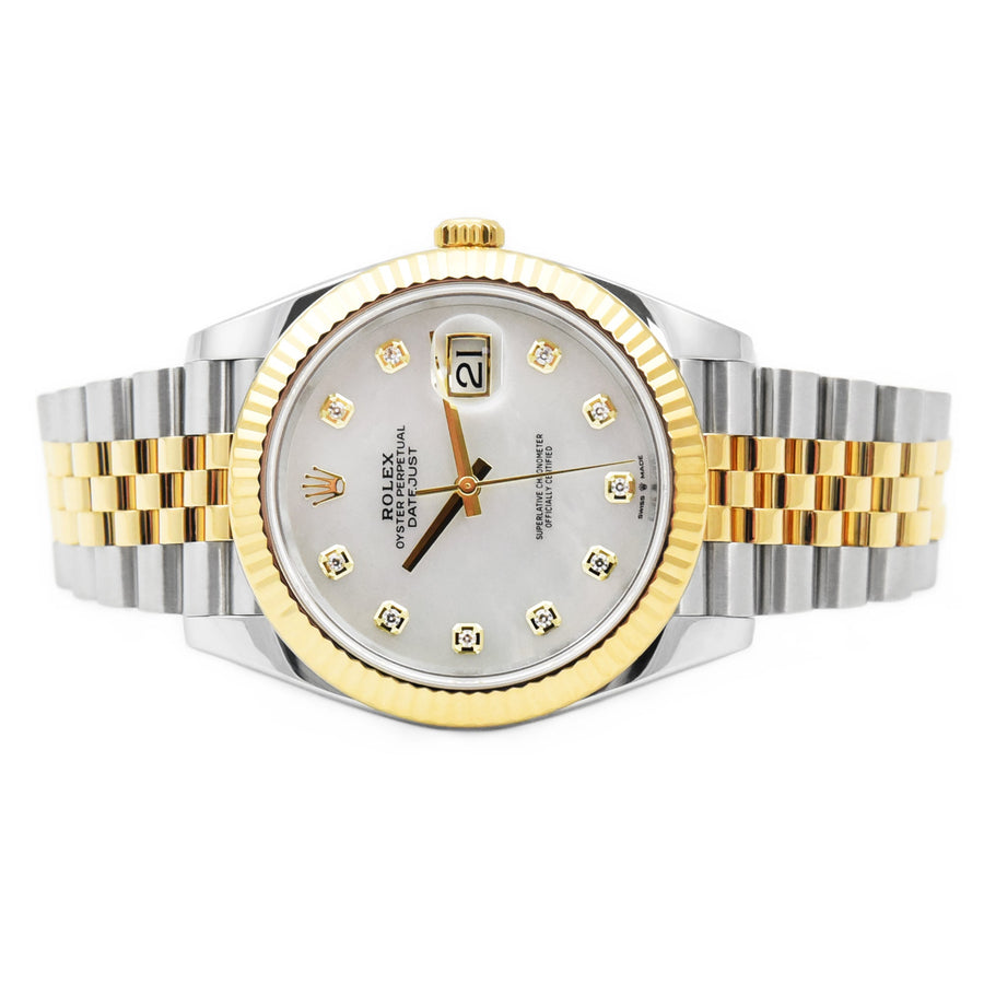 Rolex DateJust Mother Of Pearl Dial Gold & Steel Ref: 126333 - My Jewel World