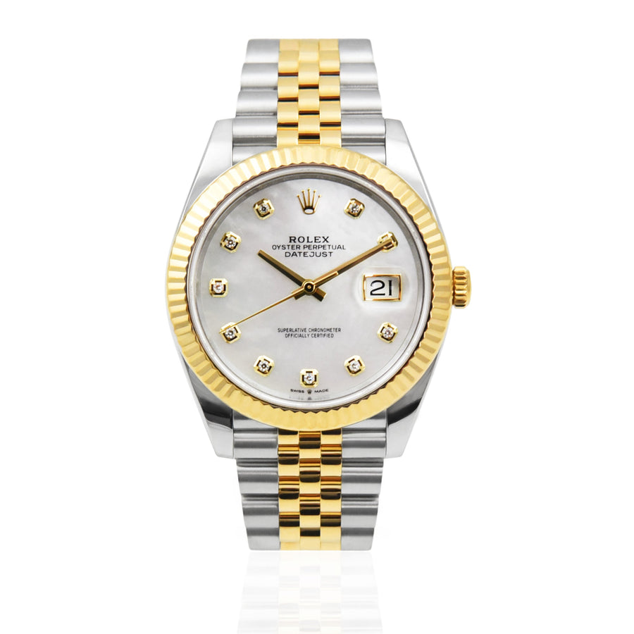 Rolex DateJust Mother Of Pearl Dial Gold & Steel Ref: 126333 - My Jewel World