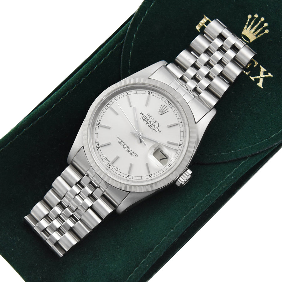Rolex DateJust Silver Dial Stainless Steel Ref: 16234 - My Jewel World