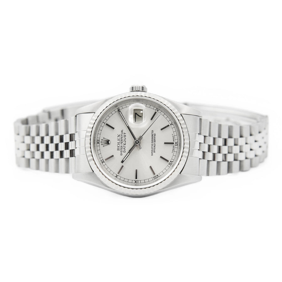 Rolex DateJust Silver Dial Stainless Steel Ref: 16234 - My Jewel World
