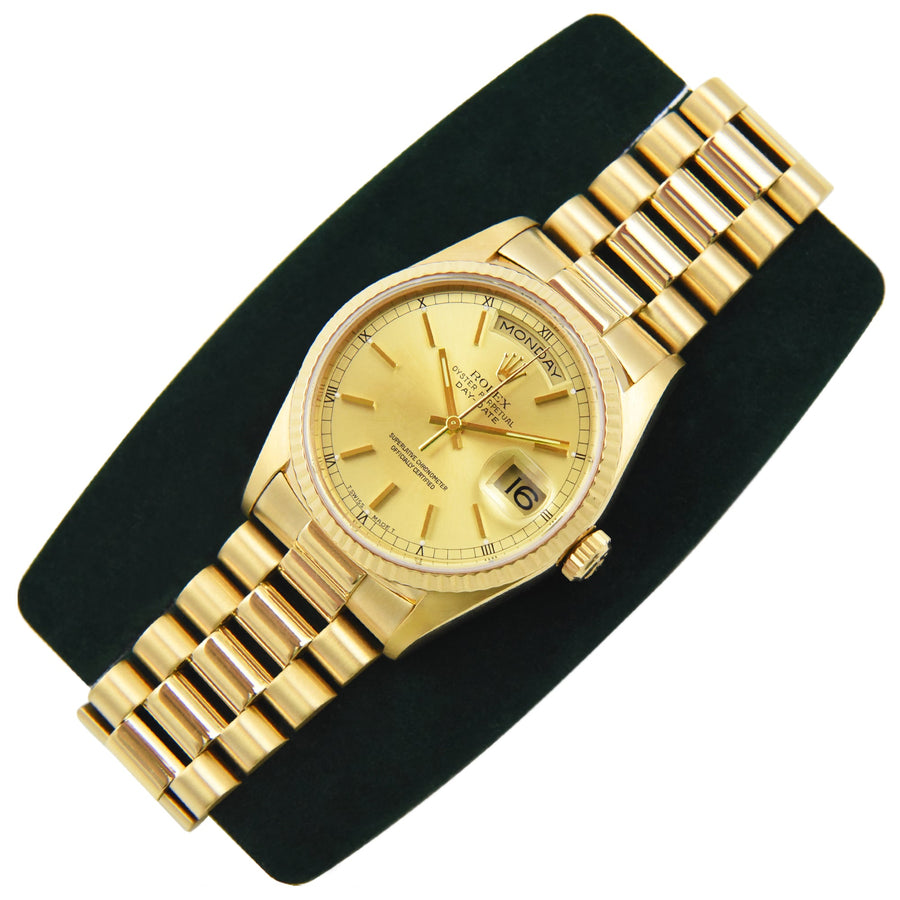 Rolex Day-Date Champagne Dial 18K Yellow Gold Ref: 18238 - My Jewel World