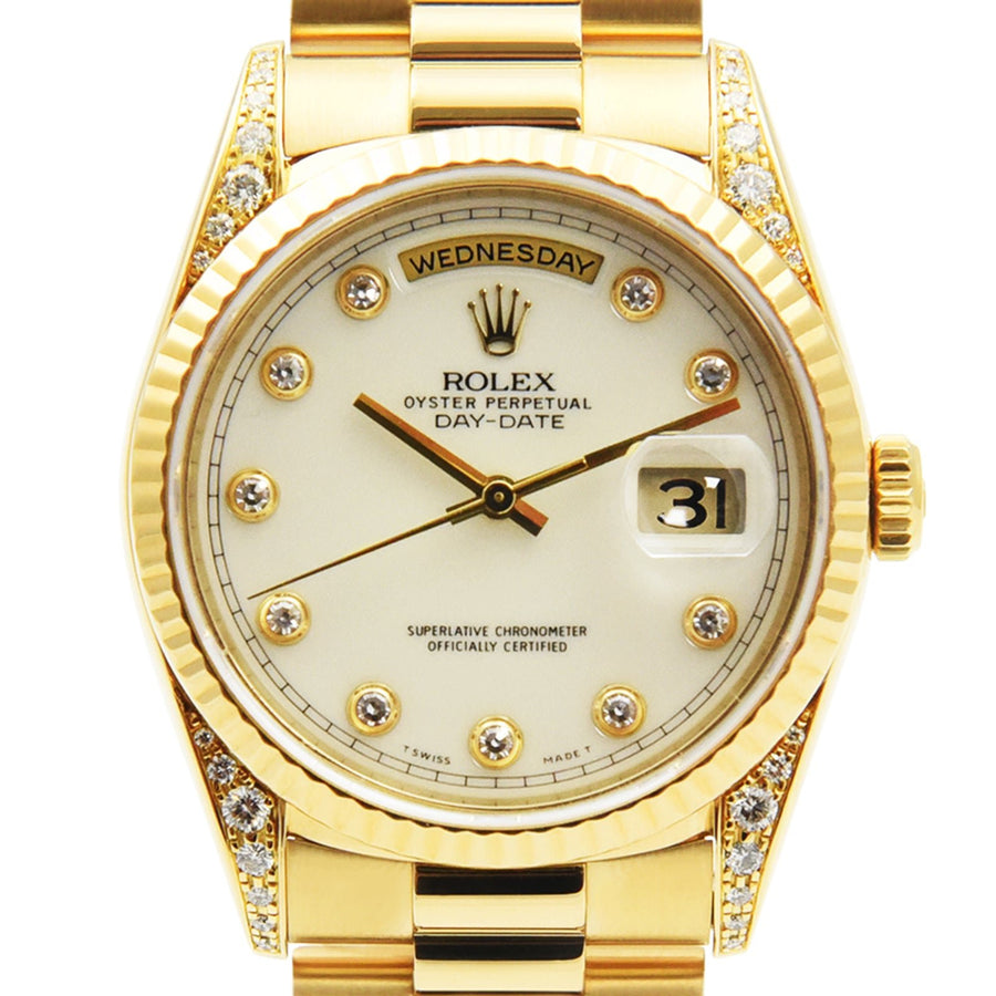 Rolex Day-Date Cream Dial 18K Yellow Gold Ref: 18338 - My Jewel World