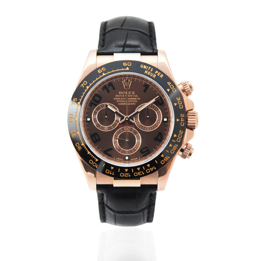 Rolex daytona chocolate dial clearance leather strap