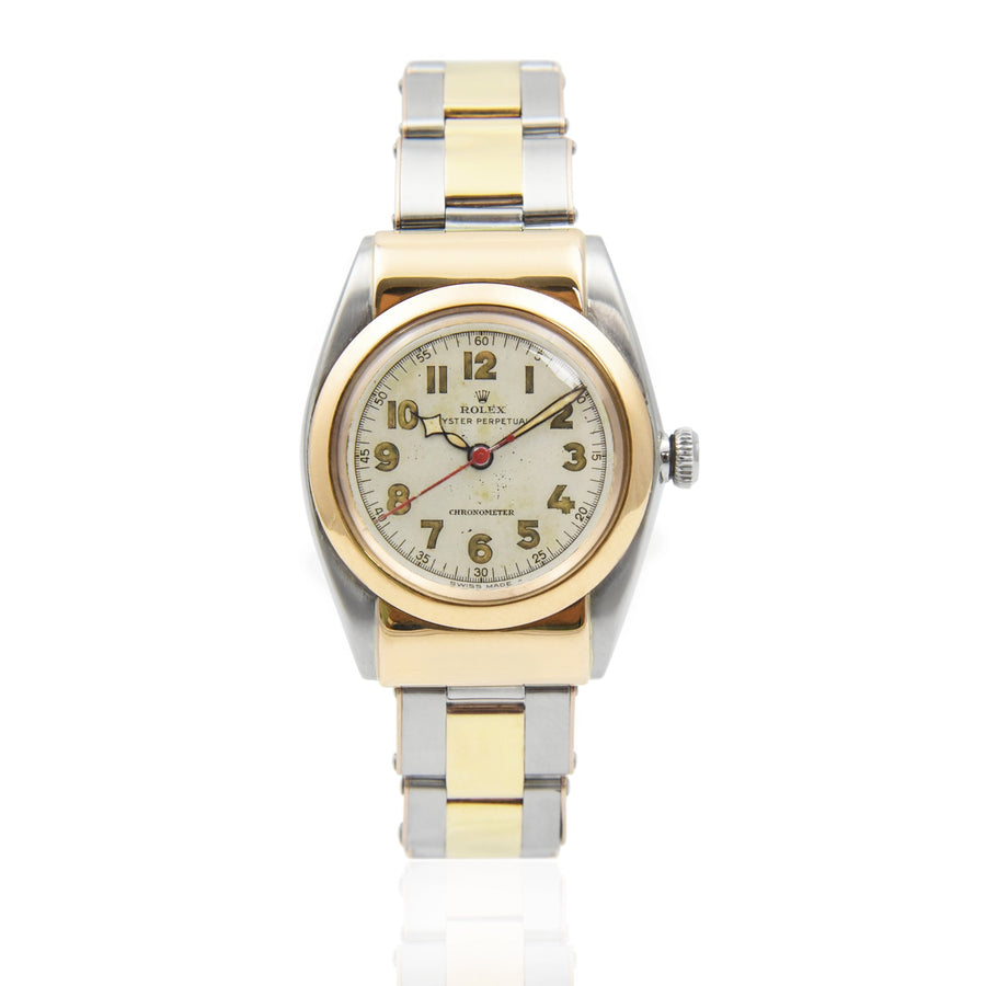 Rolex Oyster Perpetual Beige Dial Gold & Steel Ref: 3065 - My Jewel World