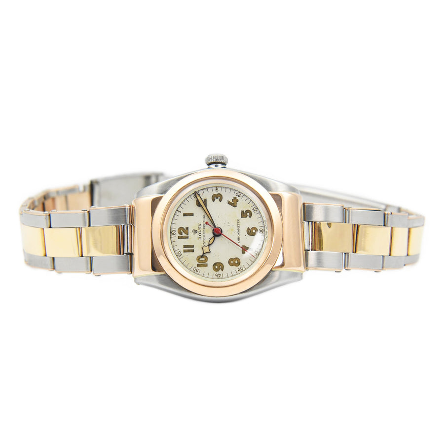 Rolex Oyster Perpetual Beige Dial Gold & Steel Ref: 3065 - My Jewel World