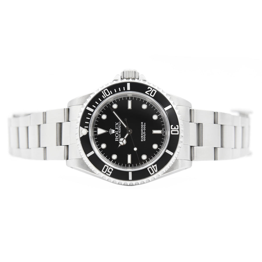 Rolex submariner stainless steel black online face