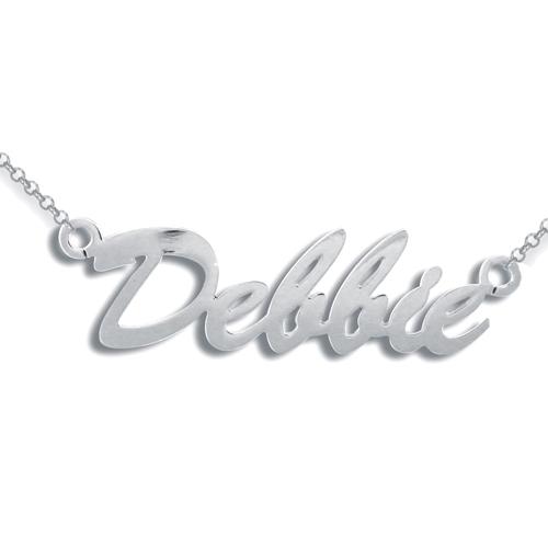 Silver Personalised Debbie Style Name Necklace - My Jewel World