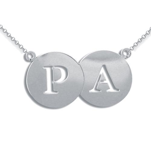 Silver Personalised Initial Style Necklace - My Jewel World