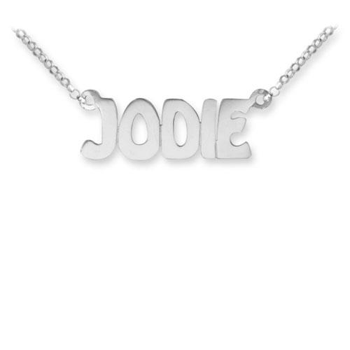 Silver Personalised Jodie Style Name Necklace - My Jewel World