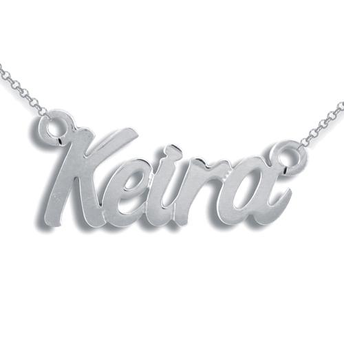 Silver Personalised Keira Style Name Necklace - My Jewel World