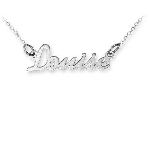 Silver Personalised Louise Style Name Necklace - My Jewel World